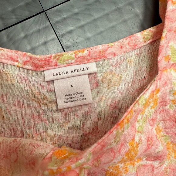 LAURA ASHLEY GIRLS FLORAL SUN DRESS SIZE 5 - Picture 4 of 6